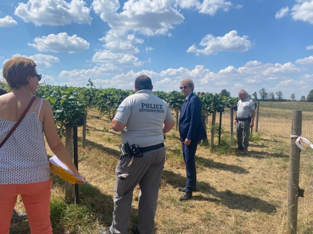 L’opération du 29 juillet avait surtout un objectif pédagogique, à travers une sensibilisation des usagers à l’importance de respecter les mesures prises pour préserver les ressources en eau. © PREFECTURE MOSELLE